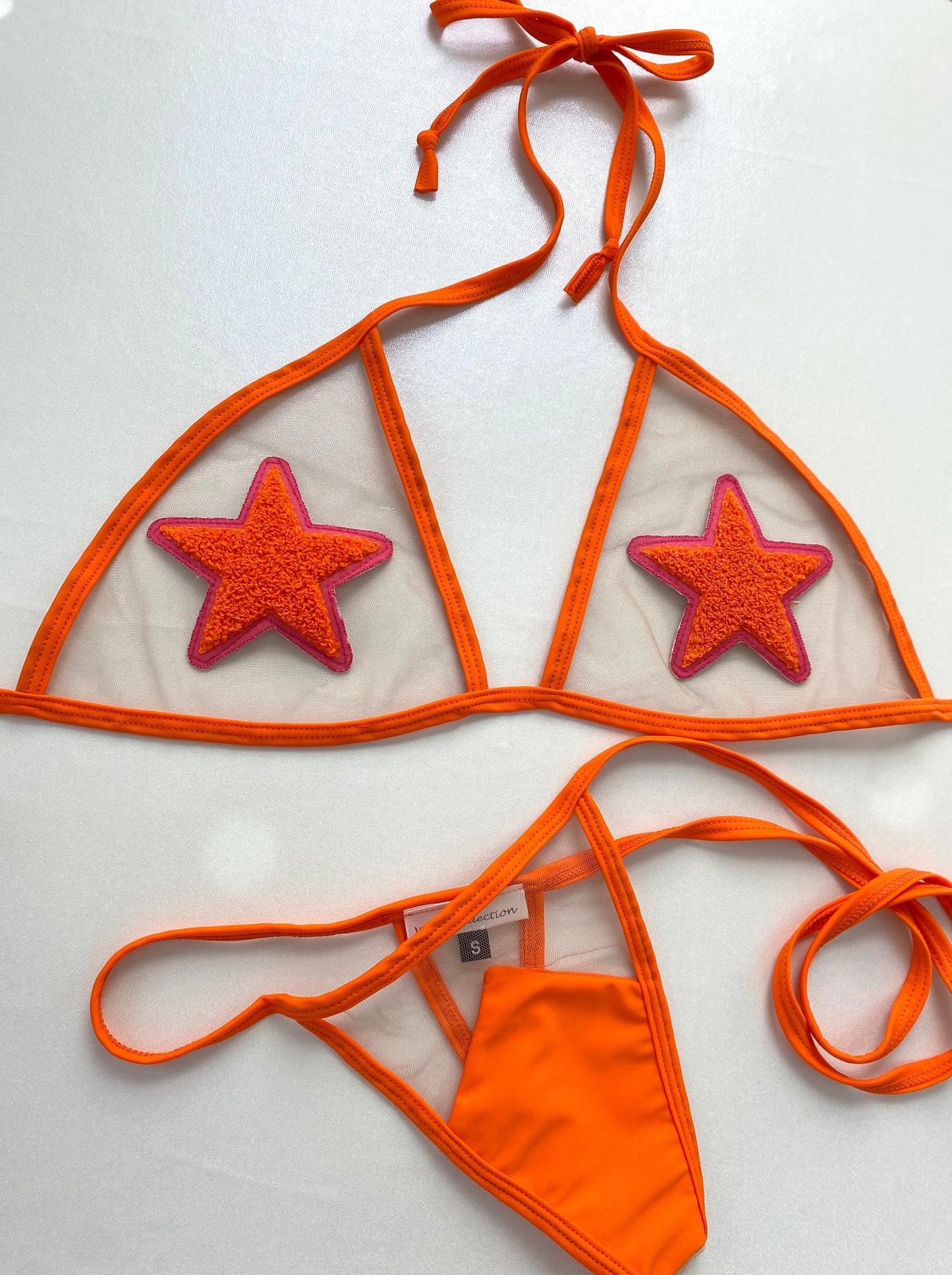 Foreign Beaches // Orange Thong Bikini